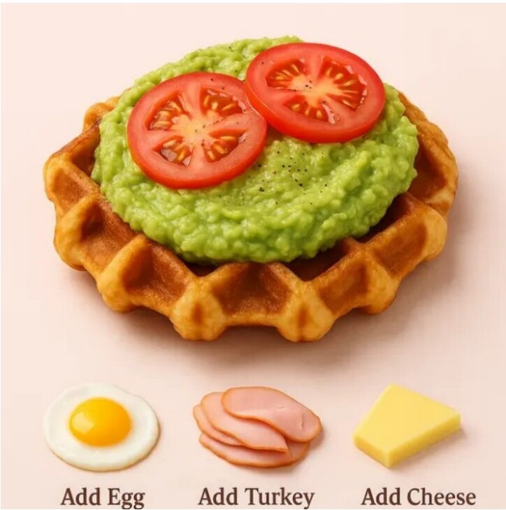 Krůtí a avokádový crofle